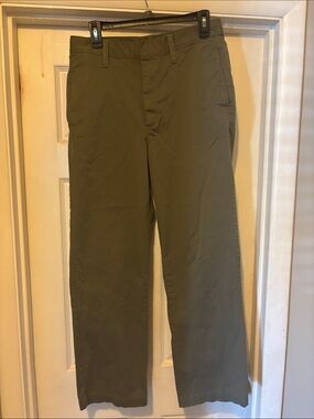 Calvin Klein Olive Green Straight Leg Pants Size 30
